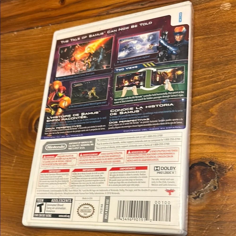 Nintendo Wii Metroid: Other M - Red and Black